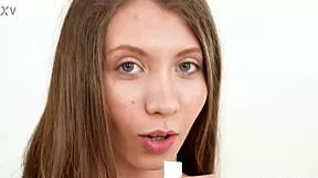 sweet teen brunette babe rides cock in homemade sex tape 😍 cumshot fun