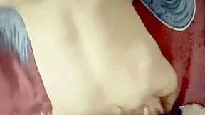 big ass bitch cums hard 💦 wet pussy orgasms full vid in sheer red 🔥