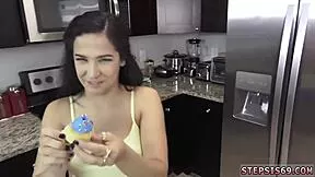 Teen couple devirginized on birthday bed