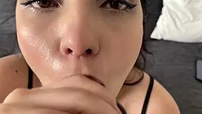 Curious brunette latina milf madrastra bends over for babysitter's big ass doggystyle creampie closeup
