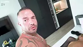 100 percent real skinny pregnant blonde german takes creampie from huge cock threesome deepthroat bent over doggystyle