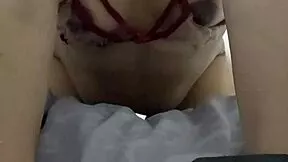 Hot Petite Asian with Tattoos Bound in Bondage Handcuffs Gets Interracial Pussy Fucked Hard by Couple