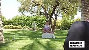 behind scenes jesse pony flashes her petite tits during steamy photoshoot