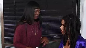 photographer seduces petite ebony model during shoot
