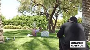 behind scenes jesse pony flashes her petite tits during steamy photoshoot