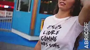 abricoff films fun wet t-shirt lingerie contests with exhibitionist girls in public