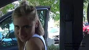 blonde teen squirts hard during anal fucking creampie at intense photoshoot casting interview audition