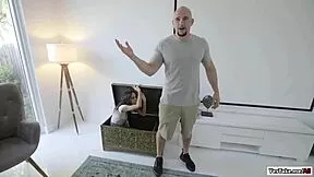 Super Petite Naomi Stretches On Monster Cock Handjob