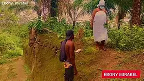 Herbalist babe heads forest for herbs ends up bent over fucked by ebony lover 😏🌿🍑