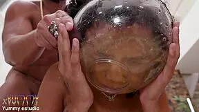 damn sexy latina slave nat swallows pee n three big loads after dap n gaping