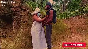 Herbalist babe heads forest for herbs ends up bent over fucked by ebony lover 😏🌿🍑