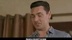 Skinny blonde 18+ stepdaughter athena fleurs joins stepdad ryan driller and stepbrother johnny palms for petite tits threesome blowjobs and monster cock pussy pounding
