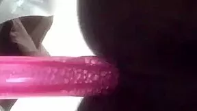 wanna see this sexy ebony shemale take it deep in her ass?