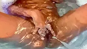 Wanna watch me finger my tight pussy to orgasm in the tub?
