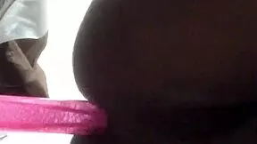wanna see this sexy ebony shemale take it deep in her ass?