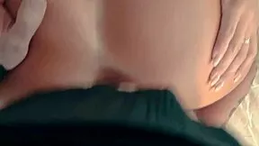 imagine this naughty german latina milf slurping cock bent over bed