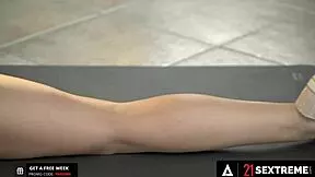 Zazie skymm's granny friend licks her wet pussy in sauna for ultimate lesbian relaxation and muff diving moans