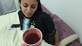 your friend's girlfriend is sick so i give her my huge cock as medicine deepthroat creampie