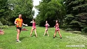 amirah adara and tricia's 18+ teen threesome with teacher ends in facial cumshots