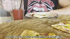 crazy pregnant blonde milf rides stranger cock pov creampie outdoor public risk
