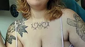 Chubby milf smothers your face with huge saggy tits while smoking!!