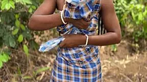 i pound village maiden with my big black cock outdoors