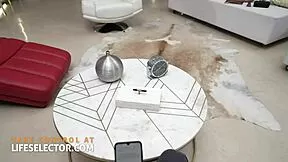 Spitroast cheating French GF anal punishment