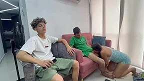 guy bets girlfriend's ass then watches her fuck his best friend