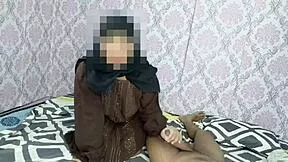 Muslim hijab stepsis fucks Hindu stepbro on Rakshabandhan, bent over doggystyle.