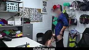 officer boston punishes cutelifter suspect with big cock domination