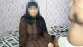Muslim hijab stepsis fucks Hindu stepbro on Rakshabandhan, bent over doggystyle.