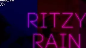 ritzy rain kneels bound as he slaps tits face fucks deepthroat and throat pies her