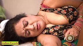 cute indian 18-year-old bent over doggystyle fucked rough by stepmom with dirty talk in web series reality