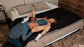 oops he caught me riding his stepdad's cock mid-creampie