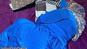 Indianxxxqueen moans wildly as hubby licks then fucks her big tits wife hard doggy and missionary bdsm pov