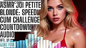 petite blonde gives asmr joi speed handjob challenge till you cum hard countdown