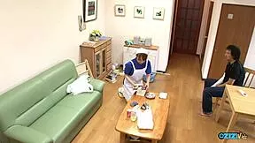 BROKEN ARM? NO PROBLEM THIS DUDE POUNDS NURSE DOGGYSTYLE DEEPTHROAT AND CUM IN MOUTH!