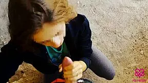 WOW TEENS GIVE FIRST DOUBLE BLOWJOB OUTDOOR THEN SWALLOW CUM TWICE AT HOME - CRAZY FFM!