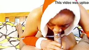 whoa black ebony santa slave bound for huge bbc deepthroat and face sitting torment!