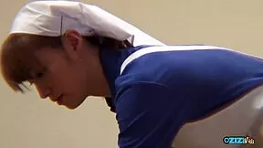 BROKEN ARM? NO PROBLEM THIS DUDE POUNDS NURSE DOGGYSTYLE DEEPTHROAT AND CUM IN MOUTH!