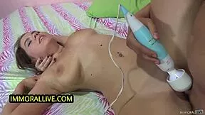 Huge cum river floods russian marina visconti's ass after rough doggystyle and riding orgasm!