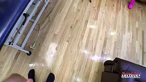 petite brunette lola and skinny blonde sassy take turns slurping that dick till it explodes cum everywhere
