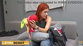 mmm like her big booty 18yo latina model's pussy gettin stretched so wide in this fake lingerie photoshoot domination