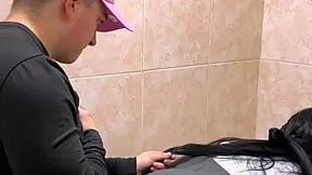 hot students caught banging in school bathroom!