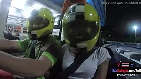 whoa big ass thai gf drops homemade vid post go-karting fun with bf! 🍑🎥