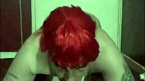 shy bisexual sissy makeup on deepthroats dildo ass to mouth anal insertion homemade 😈🍑💦