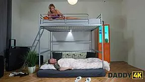 boyfriend blind while stepdaddy sneaks in for sneaky hardcore pounding