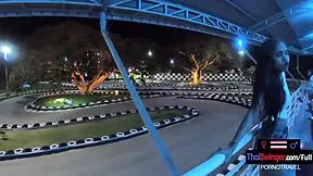 whoa big ass thai gf drops homemade vid post go-karting fun with bf! 🍑🎥