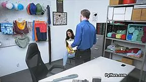 Exotic Indian Suspect's Heart Races in Wild Office Storage Quickie