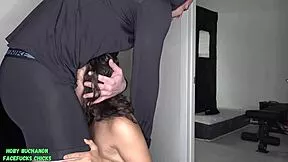 picture this sexy petite latina choking on trainer's cock for cash payoff